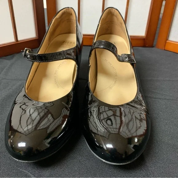 Ziera Refined Comfort Black Patent Heel Shoes Trixie 41FF approx.US 10.5 - Picture 6 of 10
